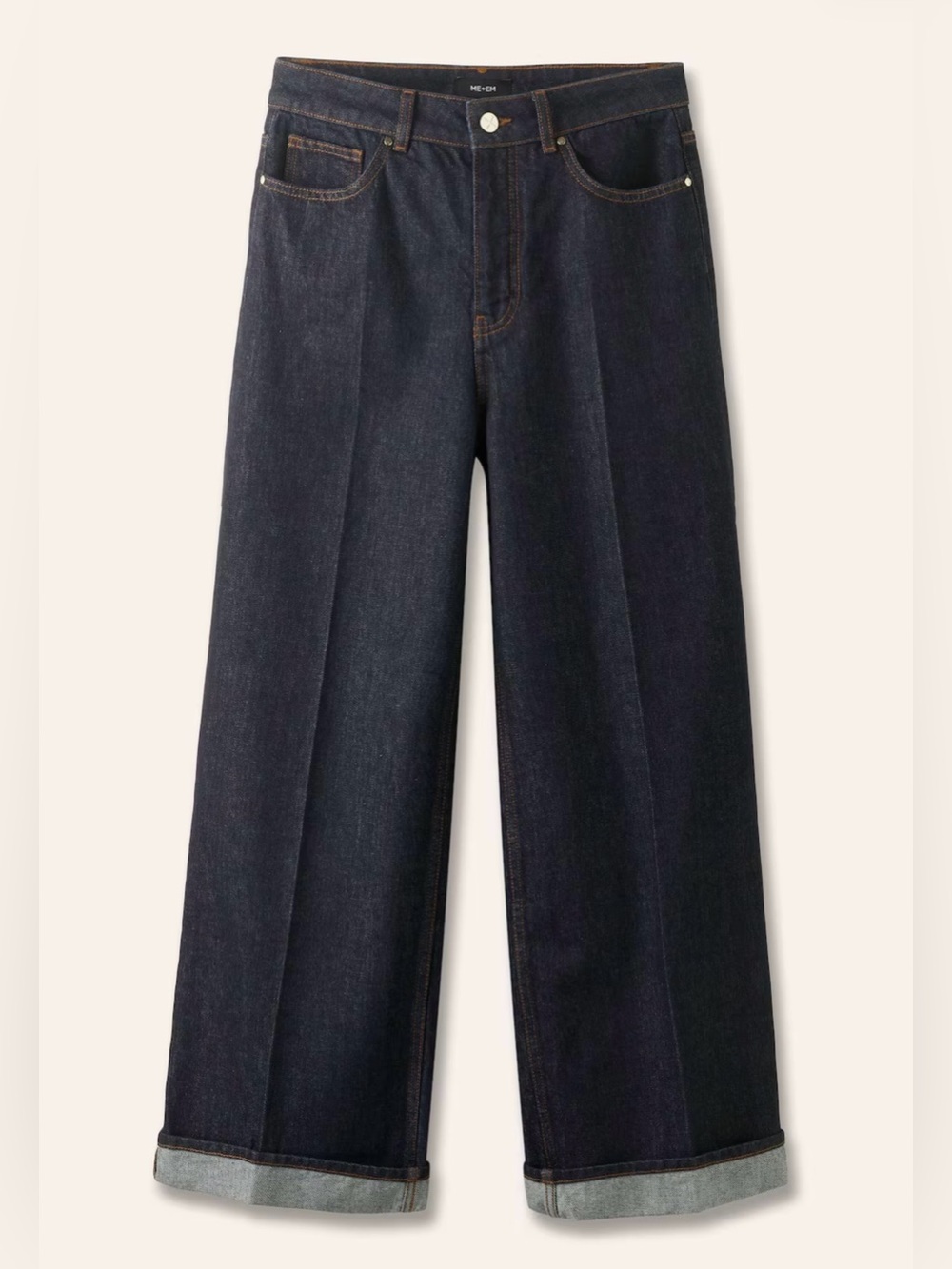 ME+EM Crease Front Turn Up Wide-Leg
Jean
Size: 28 - Picture 7 of 8